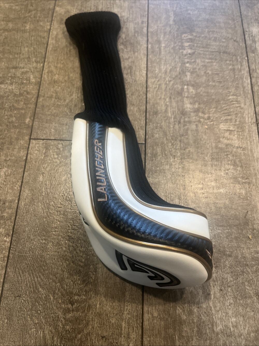 Cleveland Launcher Comp Driver Headcover Golf Club Head Cover White & Black